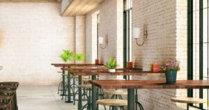 Desain interior cafe