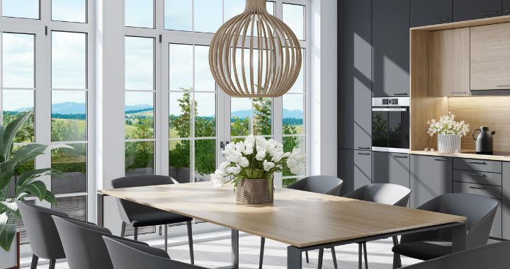 desain interior ruang makan