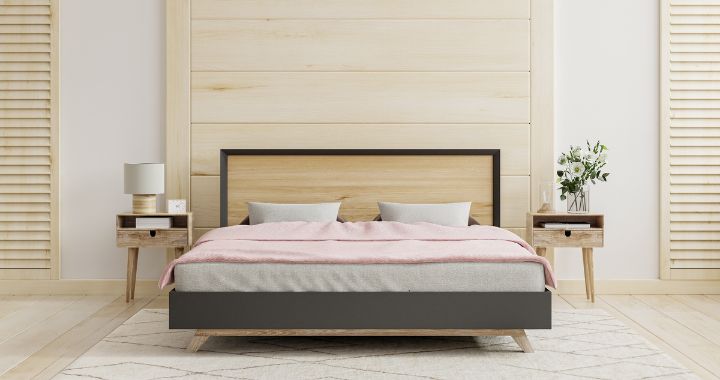 kamar tidur nuansa kayu