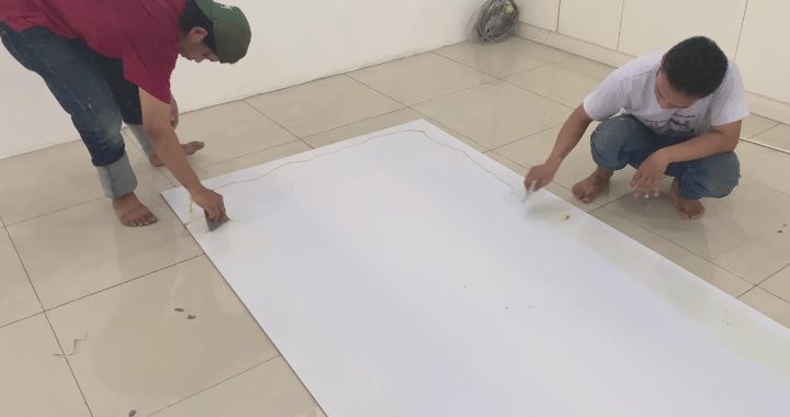 cara memasang 3d wall panel